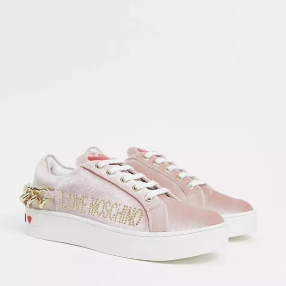 Love Moschino chain detail sneakers size 36EU - Picture 3 of 14